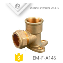 EM-F-A145 OEM ODM 90 degree elbow reducing brass pipe fitting